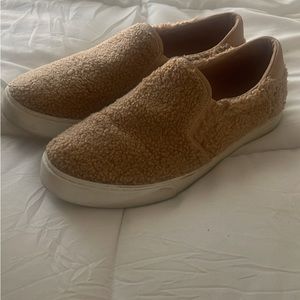 Tan Nine West Slip Ons - Woman’s 8.5